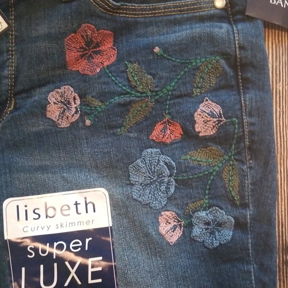 Bandalino Womens Embroidered Denim Skimmers - Picture 3 of 4